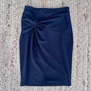 Vintage 90s black stretchy pencil skirt